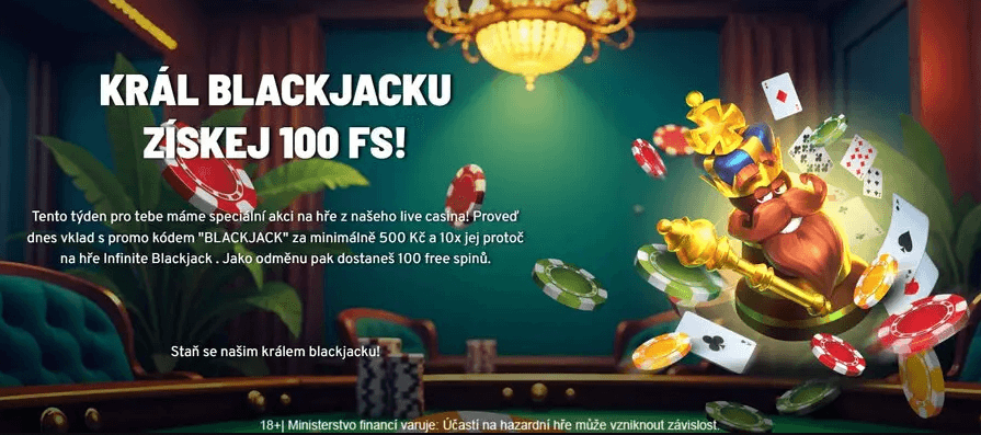 Staňte se králem Apollo blackjacku a získejte 100 free spinů
